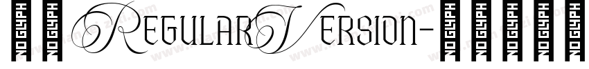 小愚 RegularVersion字体转换